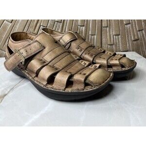 Alegria Martinique Brown Leather Fisherman Men Sandals Eur 41 US 8 Shoes
